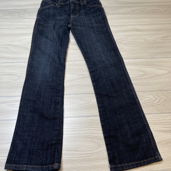 Wrangler Retro Slim Boot Dark Wash Western Cowboy Jeans Boy’s Size 12 Reg - Picture 3 of 12